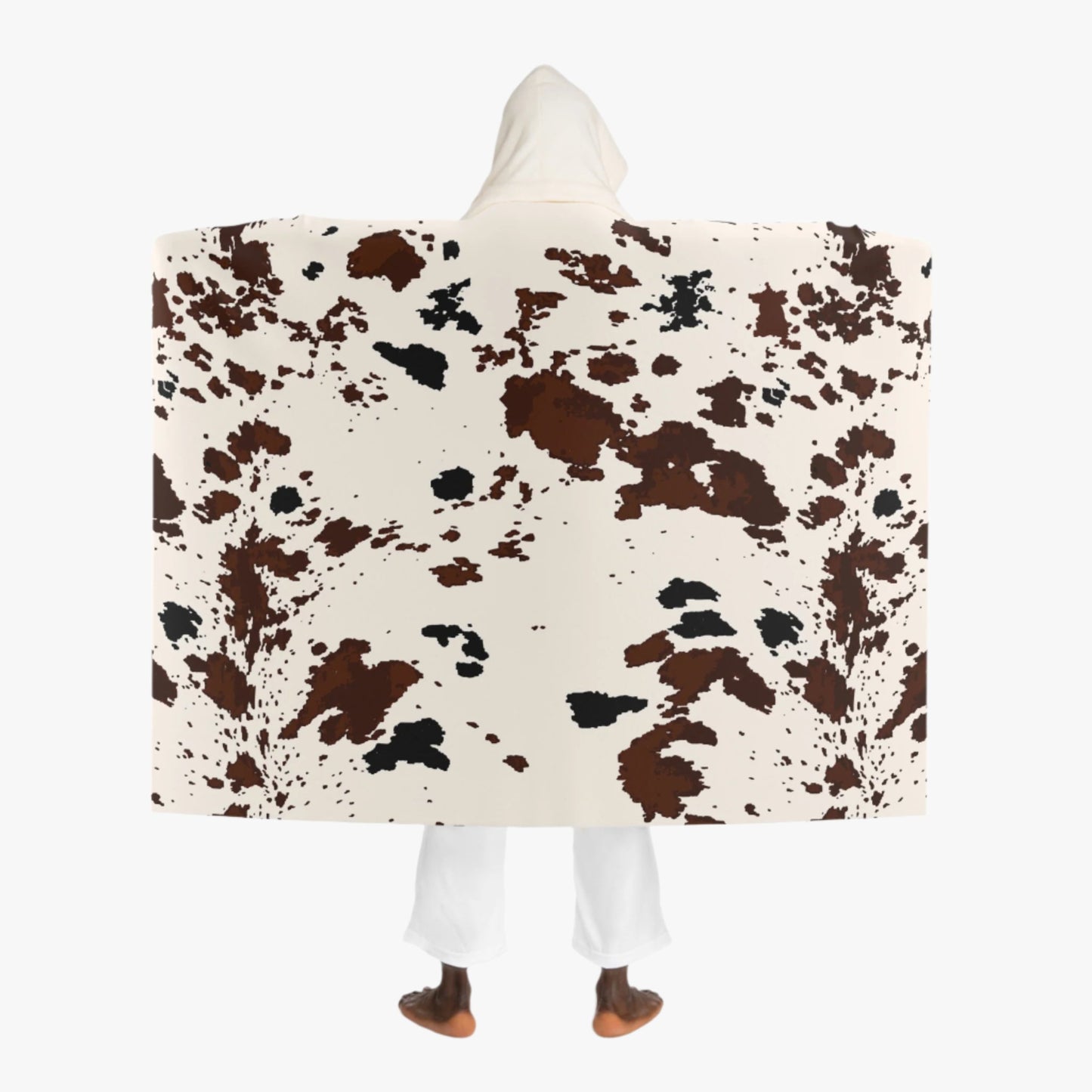 COWHIDE CAR HOODED BLANKET