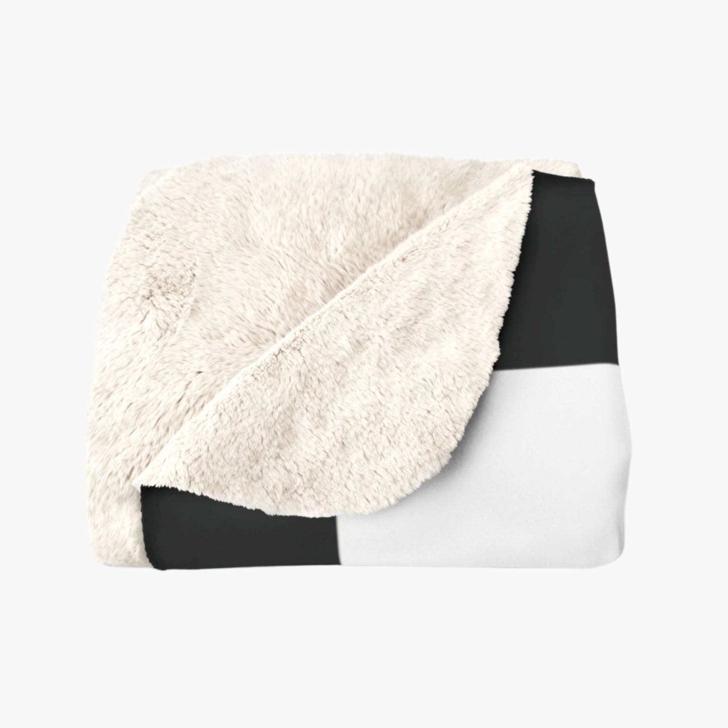 CHECKERED SHERPA FLEECE THROW
