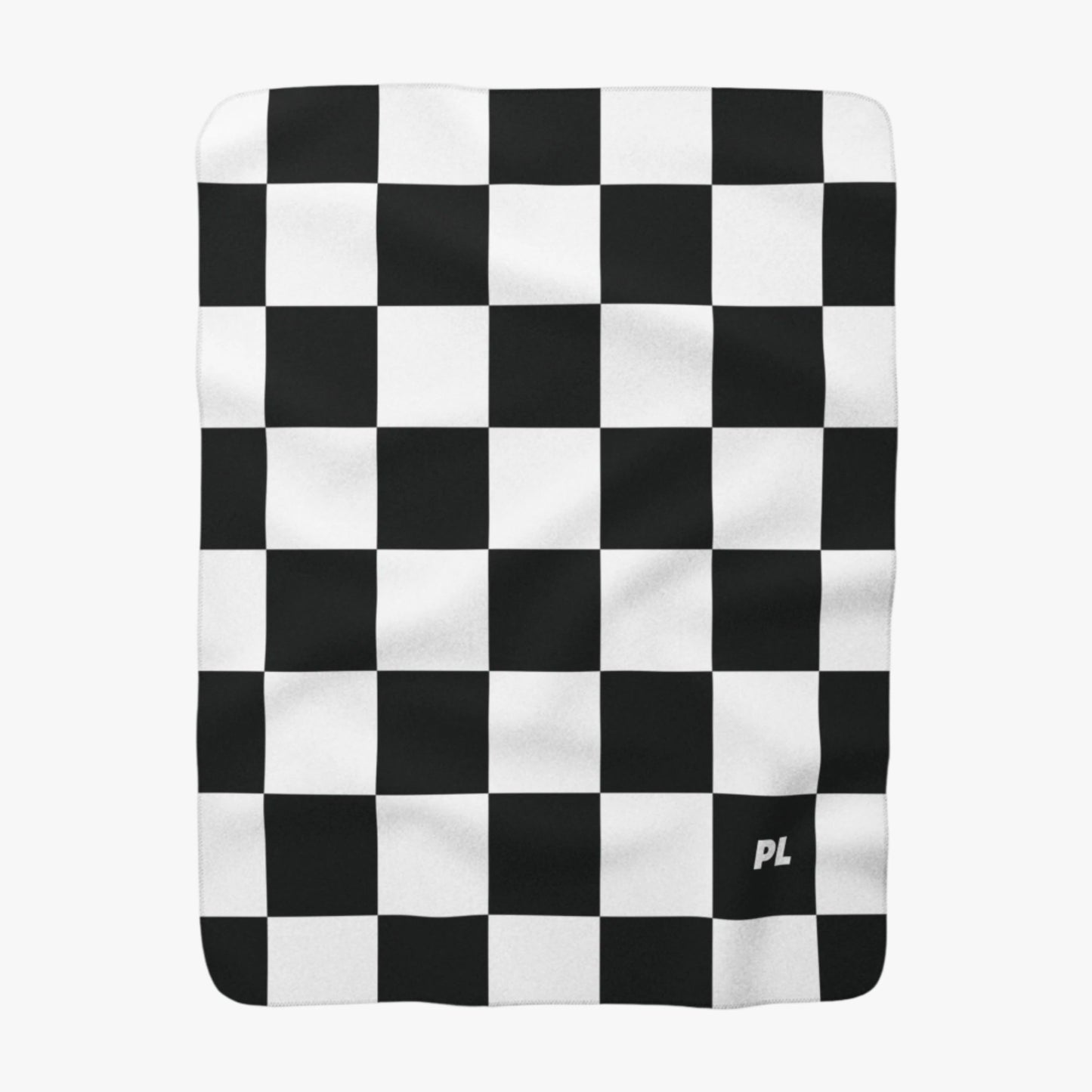 CHECKERED SHERPA FLEECE THROW