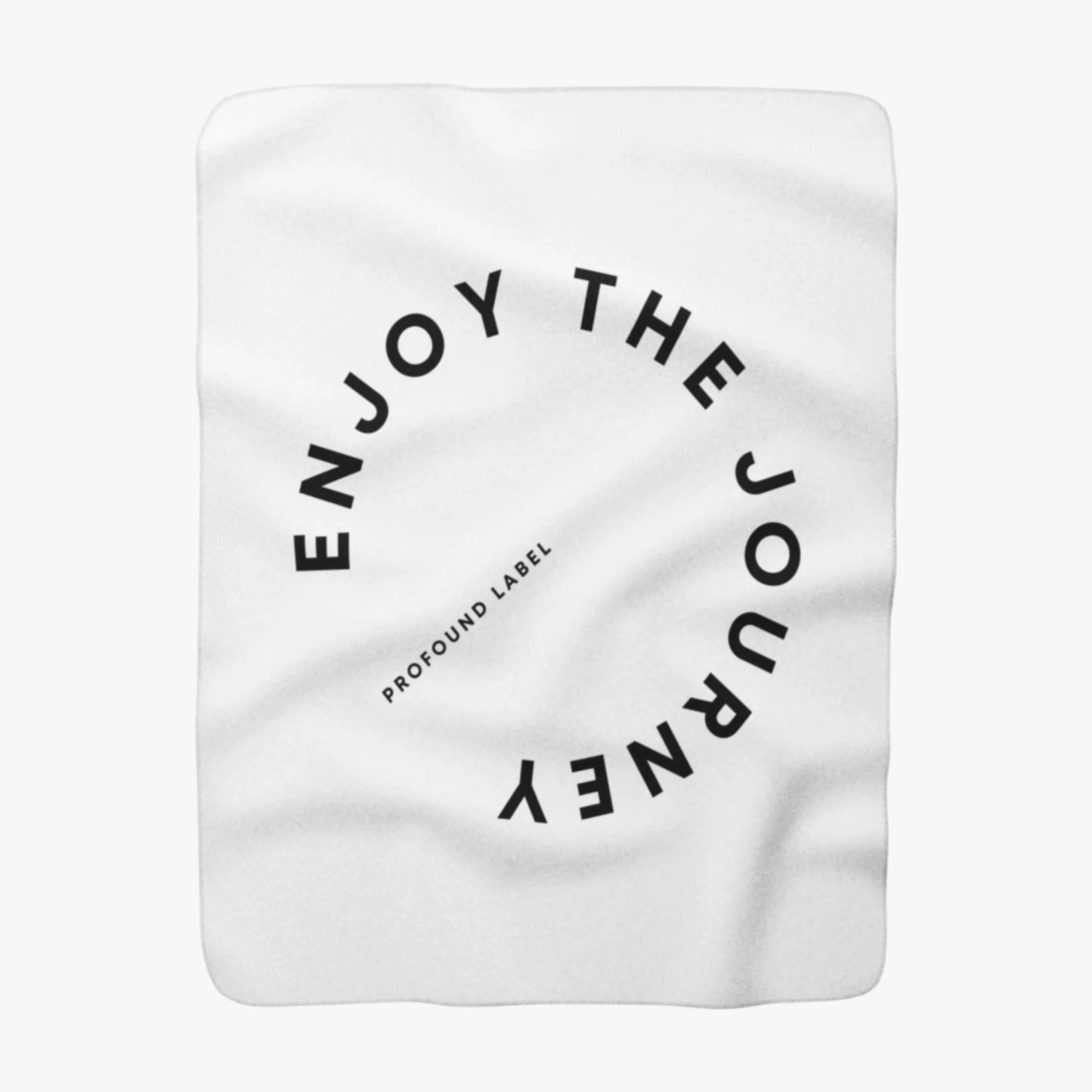 ENJOY THE JOURNEY SHERPA FLEECE THROW