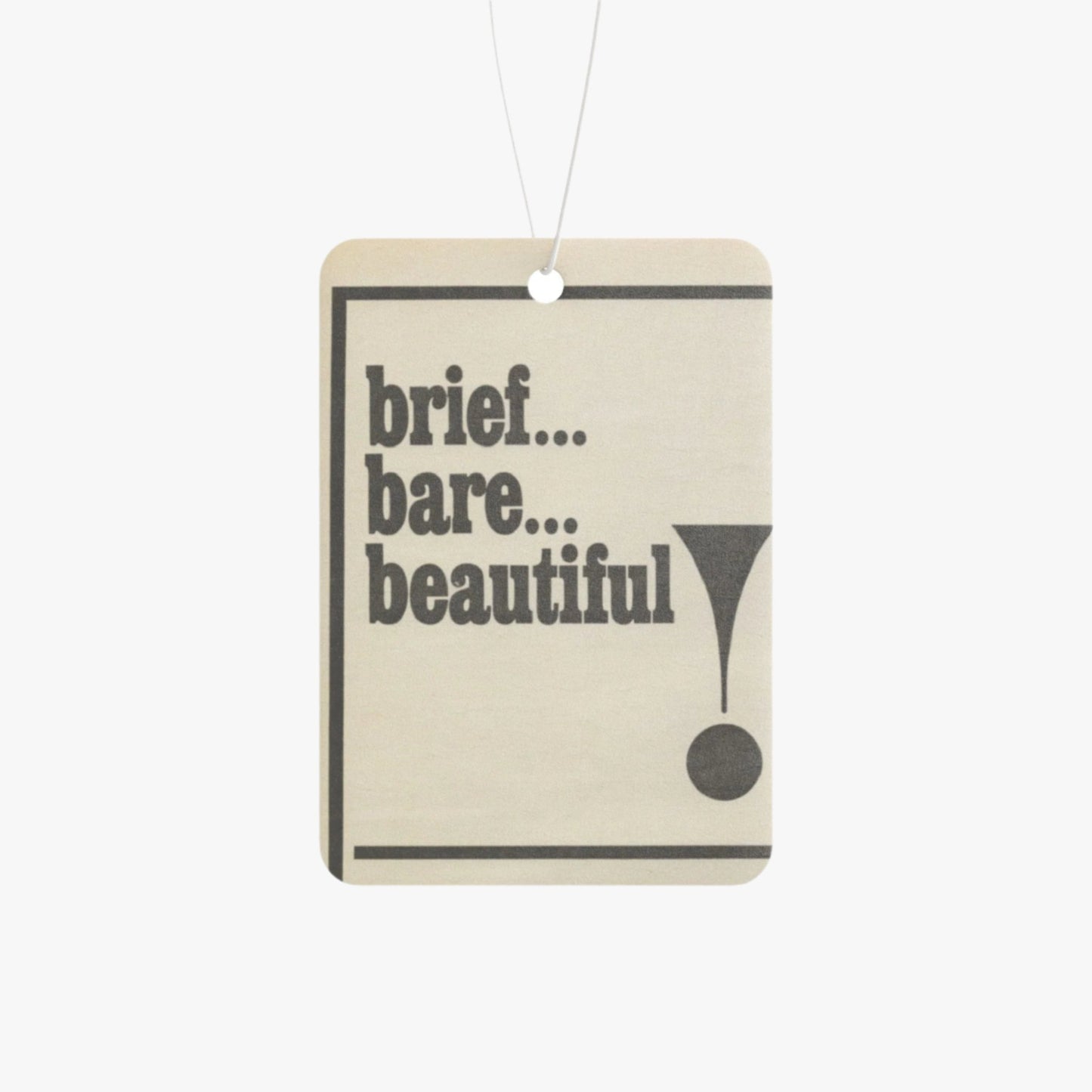 FASHION | BRIEF BARE BEAUTIFUL AD (1965) VINTAGE CAR FRESHENER