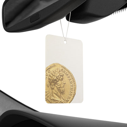 GOLD COIN AUREUS CAR FRESHENER