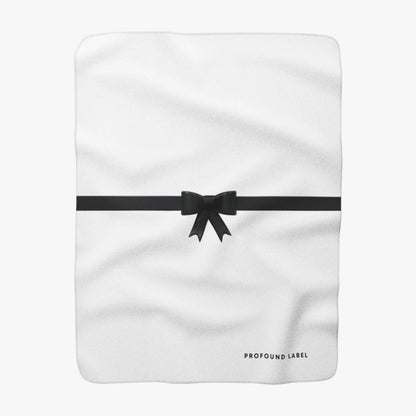 GIFT BOW SHERPA FLEECE THROW