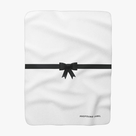 GIFT BOW SHERPA FLEECE THROW