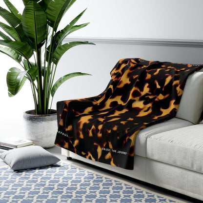 TORTOISE SHERPA FLEECE THROW