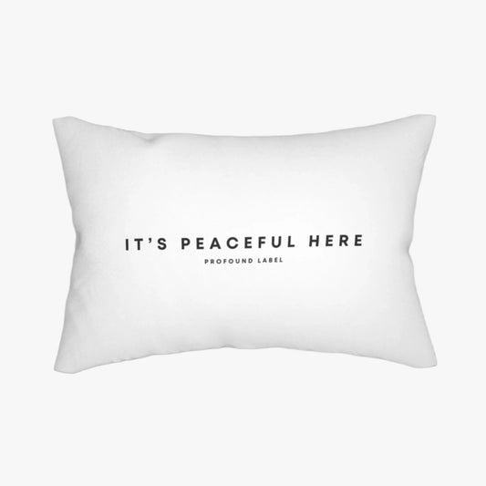 PEACEFUL HERE BACKSEAT PILLOW