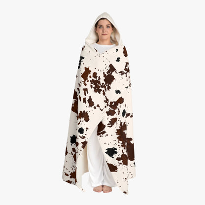 COWHIDE CAR HOODED BLANKET