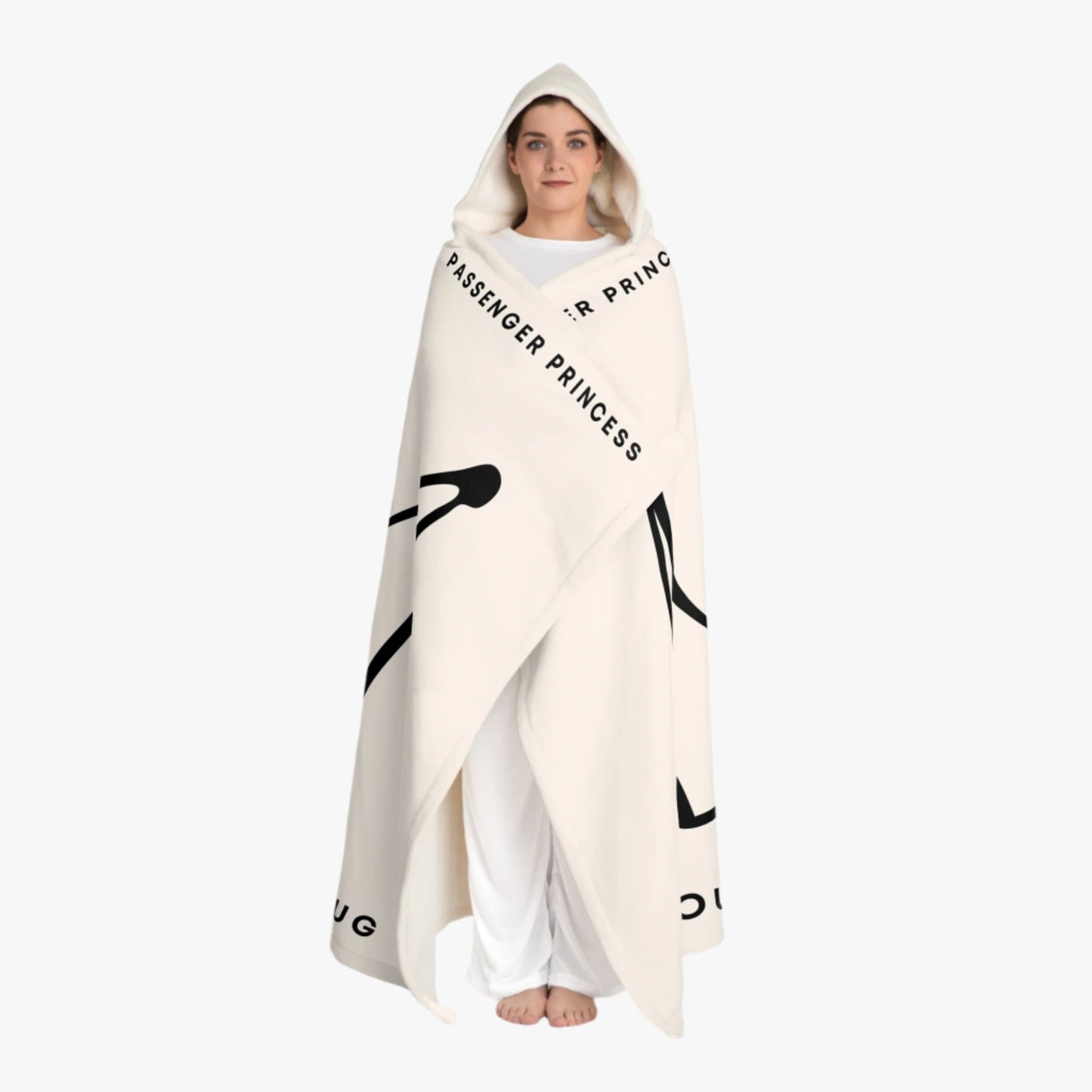 PASSENGER PRINCESS CROWN CAR HOODED BLANKET