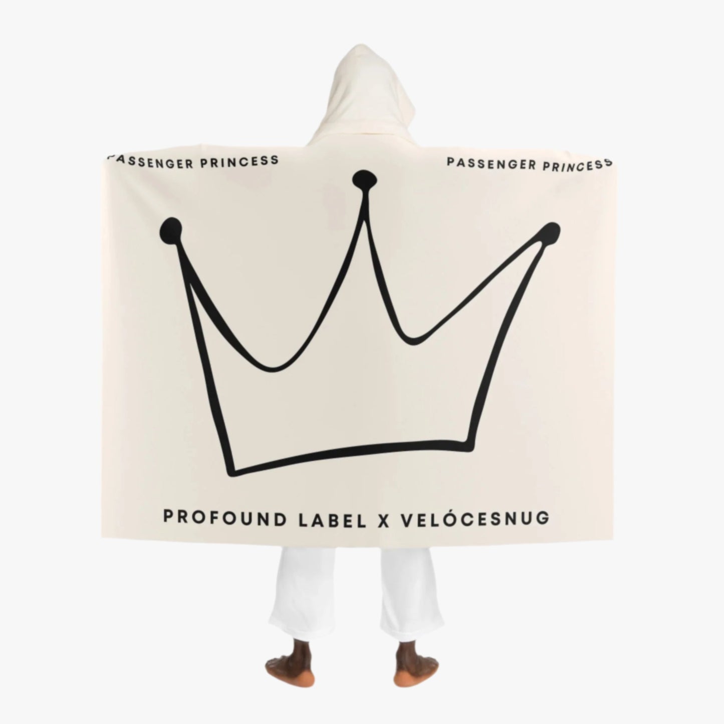 PASSENGER PRINCESS CROWN CAR HOODED BLANKET