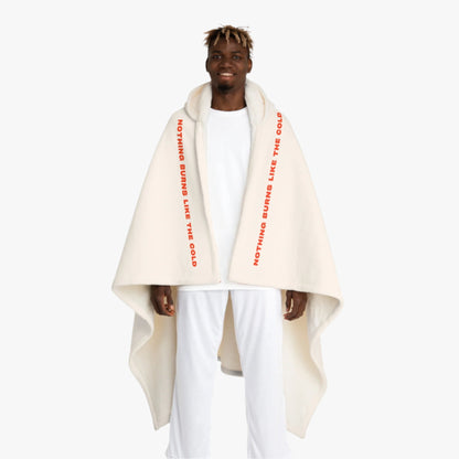 BURNS LIKE THE COLD HEART CAR HOODED BLANKET