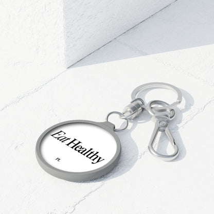 EAT HEALTHY KEYRING