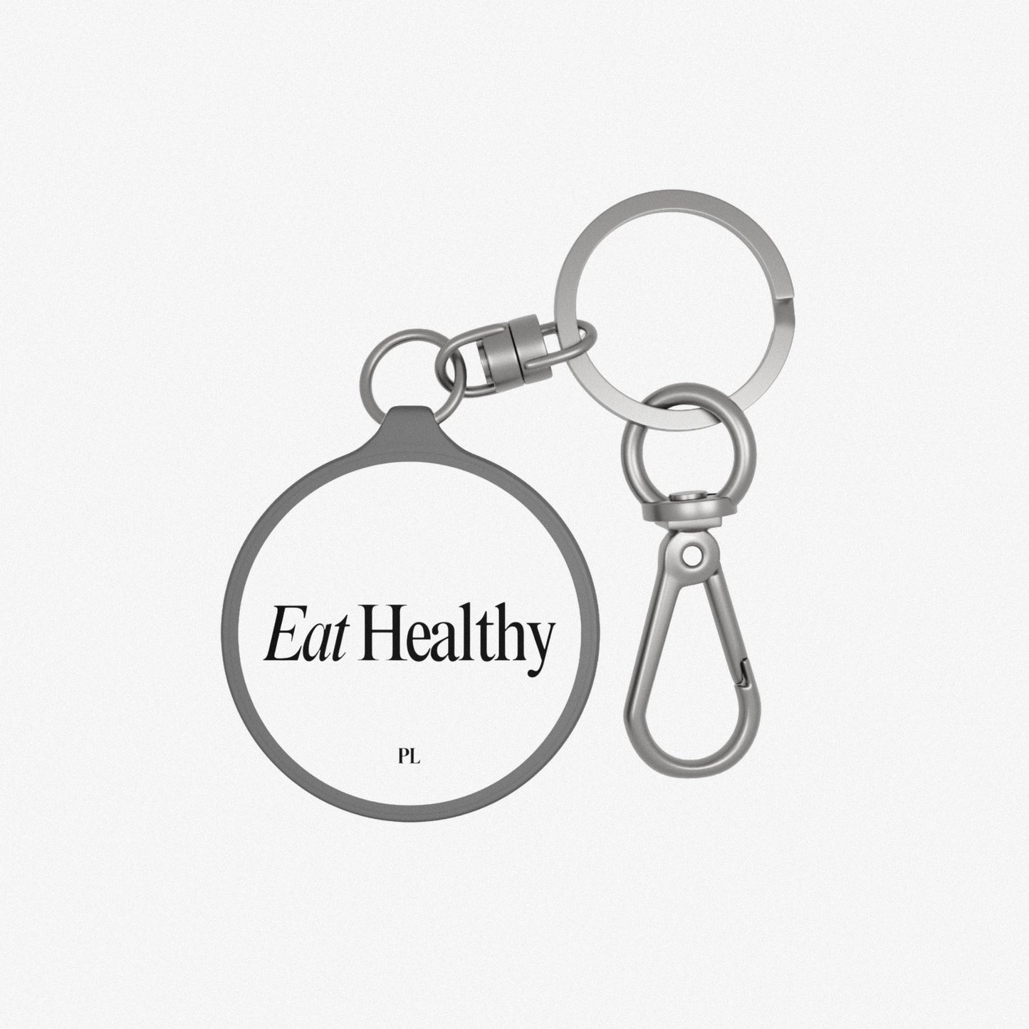 EAT HEALTHY KEYRING