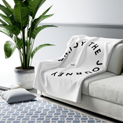 ENJOY THE JOURNEY SHERPA FLEECE THROW