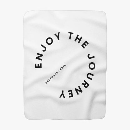 ENJOY THE JOURNEY SHERPA FLEECE THROW