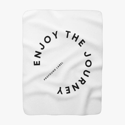 ENJOY THE JOURNEY SHERPA FLEECE THROW