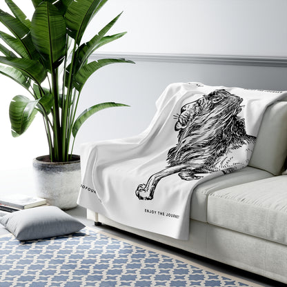 LION SHERPA FLEECE THROW