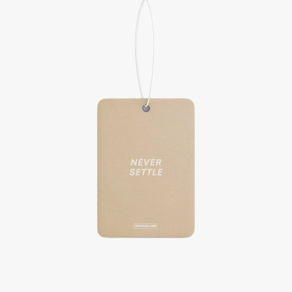 NEVER SETTLE CAR FRESHENER